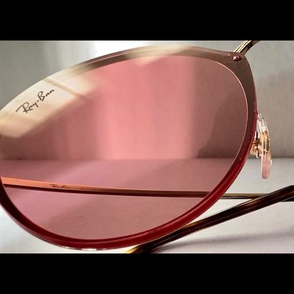 RAY-BAN BLAZE ROUND PINK MIRROR SUNGLASSES - RB3574-N 001/E4 59 - Picture 7 of 11
